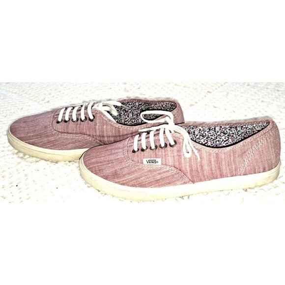 Vans Women's 5.5 Lace Up Low Top Round Toe Purple Sneakers New Without Tags - Picture 6 of 11